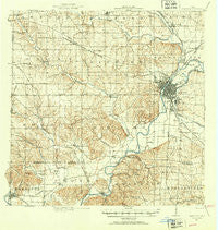 Hamilton Ohio Historical topographic map, 1:62500 scale, 15 X 15 Minute, Year 1915