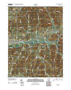 Hanover Ohio Historical topographic map, 1:24000 scale, 7.5 X 7.5 Minute, Year 2010