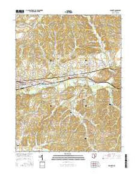 Hanover Ohio Current topographic map, 1:24000 scale, 7.5 X 7.5 Minute, Year 2016