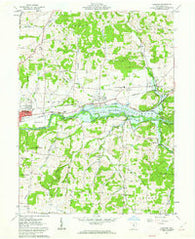 Hanover Ohio Historical topographic map, 1:24000 scale, 7.5 X 7.5 Minute, Year 1961