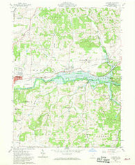 Hanover Ohio Historical topographic map, 1:24000 scale, 7.5 X 7.5 Minute, Year 1961