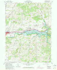 Hanover Ohio Historical topographic map, 1:24000 scale, 7.5 X 7.5 Minute, Year 1961