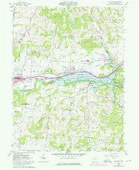 Hanover Ohio Historical topographic map, 1:24000 scale, 7.5 X 7.5 Minute, Year 1961