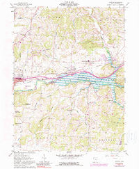 Hanover Ohio Historical topographic map, 1:24000 scale, 7.5 X 7.5 Minute, Year 1961