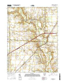 Harrisburg Ohio Current topographic map, 1:24000 scale, 7.5 X 7.5 Minute, Year 2016