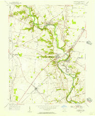 Harrisburg Ohio Historical topographic map, 1:24000 scale, 7.5 X 7.5 Minute, Year 1955