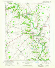 Harrisburg Ohio Historical topographic map, 1:24000 scale, 7.5 X 7.5 Minute, Year 1966