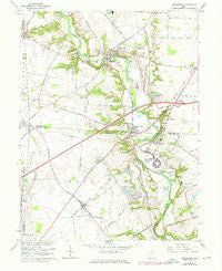 Harrisburg Ohio Historical topographic map, 1:24000 scale, 7.5 X 7.5 Minute, Year 1966