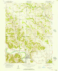 Harrison Ohio Historical topographic map, 1:24000 scale, 7.5 X 7.5 Minute, Year 1955