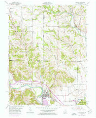 Harrison Ohio Historical topographic map, 1:24000 scale, 7.5 X 7.5 Minute, Year 1955