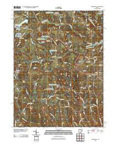 Harrisville Ohio Historical topographic map, 1:24000 scale, 7.5 X 7.5 Minute, Year 2010