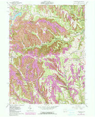 Harrisville Ohio Historical topographic map, 1:24000 scale, 7.5 X 7.5 Minute, Year 1960