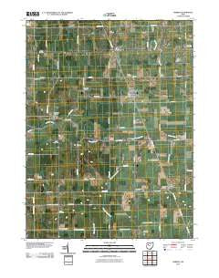 Harrod Ohio Historical topographic map, 1:24000 scale, 7.5 X 7.5 Minute, Year 2010