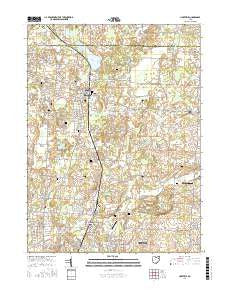 Hartville Ohio Current topographic map, 1:24000 scale, 7.5 X 7.5 Minute, Year 2016
