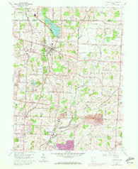 Hartville Ohio Historical topographic map, 1:24000 scale, 7.5 X 7.5 Minute, Year 1960