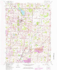 Hartville Ohio Historical topographic map, 1:24000 scale, 7.5 X 7.5 Minute, Year 1960