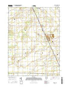 Helena Ohio Current topographic map, 1:24000 scale, 7.5 X 7.5 Minute, Year 2016