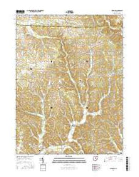 Hickman Ohio Current topographic map, 1:24000 scale, 7.5 X 7.5 Minute, Year 2016