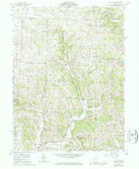 Hickman Ohio Historical topographic map, 1:24000 scale, 7.5 X 7.5 Minute, Year 1961