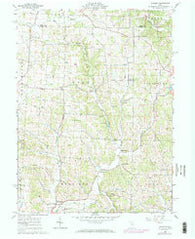 Hickman Ohio Historical topographic map, 1:24000 scale, 7.5 X 7.5 Minute, Year 1961