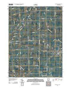 Hicksville Ohio Historical topographic map, 1:24000 scale, 7.5 X 7.5 Minute, Year 2010