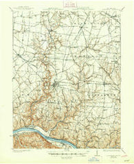Higginsport Ohio Historical topographic map, 1:62500 scale, 15 X 15 Minute, Year 1931