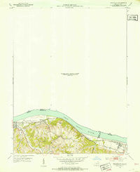 Higginsport Ohio Historical topographic map, 1:24000 scale, 7.5 X 7.5 Minute, Year 1952