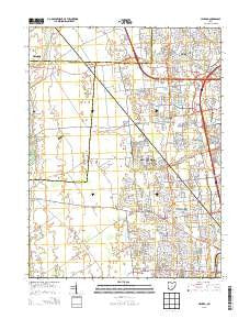 Hilliard Ohio Historical topographic map, 1:24000 scale, 7.5 X 7.5 Minute, Year 2013