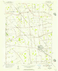 Hilliard Ohio Historical topographic map, 1:24000 scale, 7.5 X 7.5 Minute, Year 1954