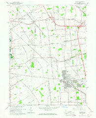 Hilliard Ohio Historical topographic map, 1:24000 scale, 7.5 X 7.5 Minute, Year 1966