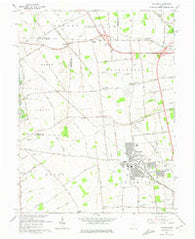 Hilliard Ohio Historical topographic map, 1:24000 scale, 7.5 X 7.5 Minute, Year 1966