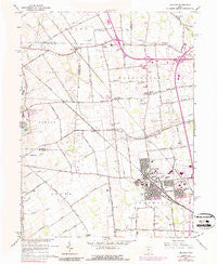 Hilliard Ohio Historical topographic map, 1:24000 scale, 7.5 X 7.5 Minute, Year 1966