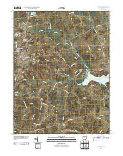 Hillsboro Ohio Historical topographic map, 1:24000 scale, 7.5 X 7.5 Minute, Year 2010
