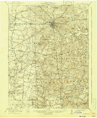 Hillsboro Ohio Historical topographic map, 1:62500 scale, 15 X 15 Minute, Year 1917