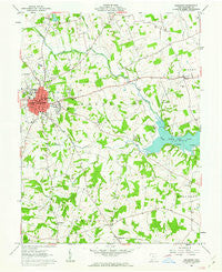 Hillsboro Ohio Historical topographic map, 1:24000 scale, 7.5 X 7.5 Minute, Year 1961
