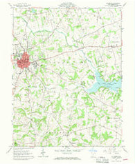 Hillsboro Ohio Historical topographic map, 1:24000 scale, 7.5 X 7.5 Minute, Year 1961