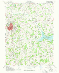 Hillsboro Ohio Historical topographic map, 1:24000 scale, 7.5 X 7.5 Minute, Year 1961