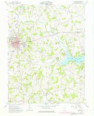 Hillsboro Ohio Historical topographic map, 1:24000 scale, 7.5 X 7.5 Minute, Year 1961