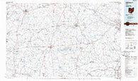 Hillsboro Ohio Historical topographic map, 1:100000 scale, 30 X 60 Minute, Year 1986