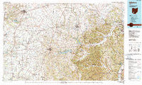 Hillsboro Ohio Historical topographic map, 1:100000 scale, 30 X 60 Minute, Year 1986