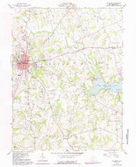 Hillsboro Ohio Historical topographic map, 1:24000 scale, 7.5 X 7.5 Minute, Year 1961
