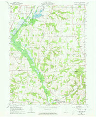 Holmesville Ohio Historical topographic map, 1:24000 scale, 7.5 X 7.5 Minute, Year 1961