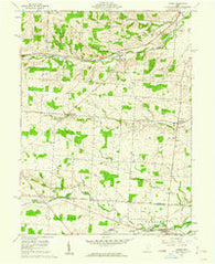 Homer Ohio Historical topographic map, 1:24000 scale, 7.5 X 7.5 Minute, Year 1961