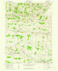Homer Ohio Historical topographic map, 1:24000 scale, 7.5 X 7.5 Minute, Year 1961