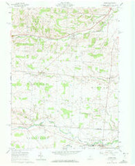 Homer Ohio Historical topographic map, 1:24000 scale, 7.5 X 7.5 Minute, Year 1961