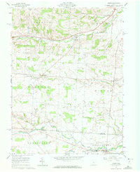 Homer Ohio Historical topographic map, 1:24000 scale, 7.5 X 7.5 Minute, Year 1961
