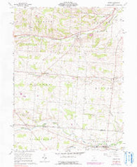 Homer Ohio Historical topographic map, 1:24000 scale, 7.5 X 7.5 Minute, Year 1961