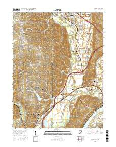 Hooven Ohio Current topographic map, 1:24000 scale, 7.5 X 7.5 Minute, Year 2016
