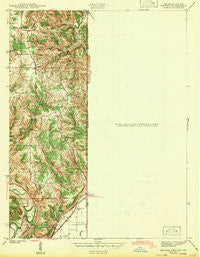 Hooven Ohio Historical topographic map, 1:24000 scale, 7.5 X 7.5 Minute, Year 1943