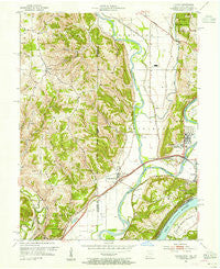 Hooven Ohio Historical topographic map, 1:24000 scale, 7.5 X 7.5 Minute, Year 1954